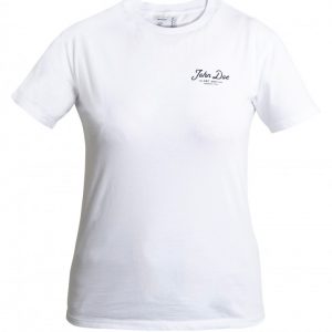 T-SHIRT WOMEN JD LETTERING WHITE