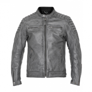LEATHER JACKET STORM GREY