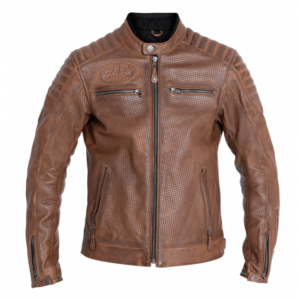 LEATHER JACKET STORM TOBACCO