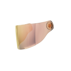 Set ECE Visor Silver Orange Mirror